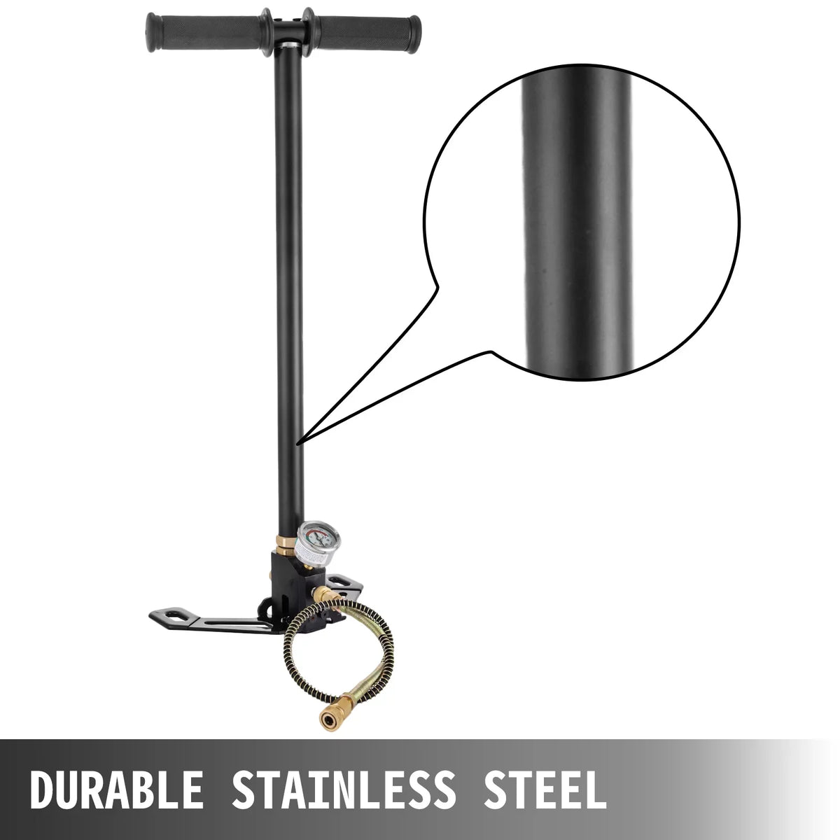 Pump Rifle PCP Hand Gun Stage New Stirrup Filling Pump 4500PSI 3 Air Black Charging BENTISM