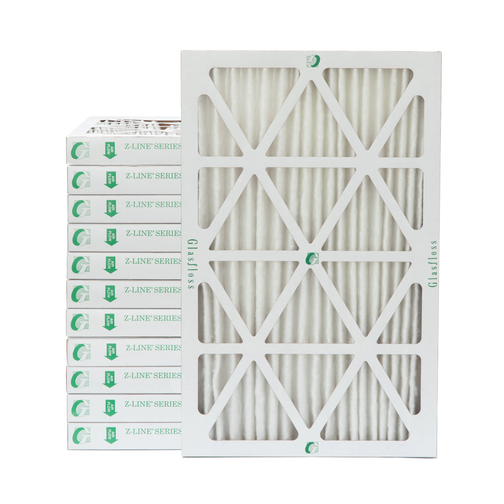 Pleated Glasfloss. of 23-1/2 Air Inch 17-1/2 x 12 MERV by 18x24x2 1-3/4 Pack 10 x Size: Actual 2" Filters
