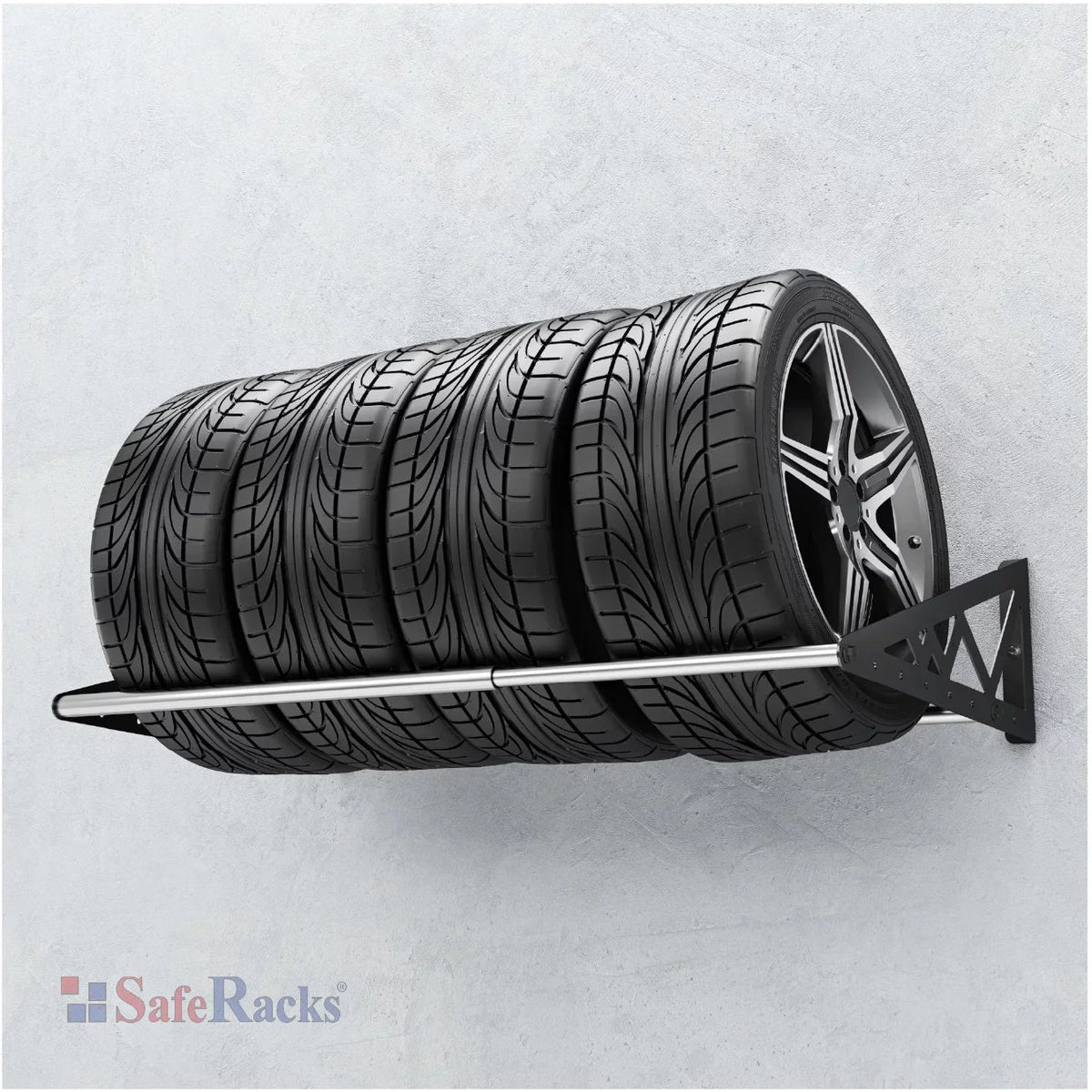 Expands with Capacity, Wall-Mounted Storage Rack inches Tire 400lb 56 SafeRacks to
