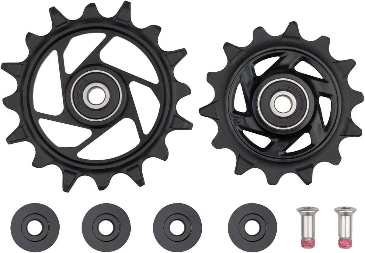 16t Lower - XX T-Type and AXS 14t SRAM Eagle Pulley Kit Upper Derailleur Rear