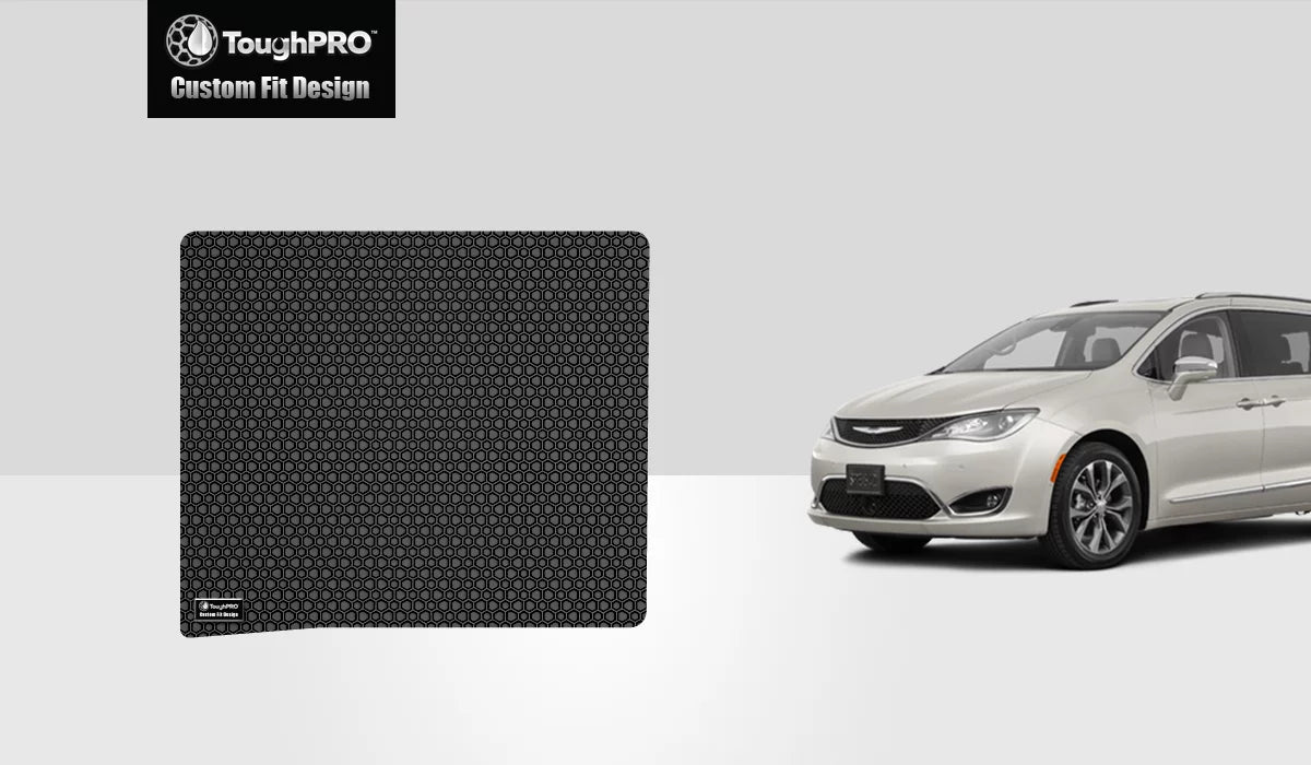 in Duty Mat - ToughPRO 2018 (Made - Heavy Weather with Cargo Compatible - All Rubber USA) CHRYSLER Pacifica - Black