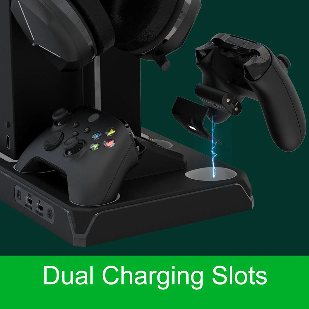 Packs for Stand Dock Vertical Headphone & with Station Series 12 Cooling with X/S, Organizer, Games Cooling Fan Battery 2 Charger Charging X Holder mAh Station 1400 with Controller Dual Storage Xbox