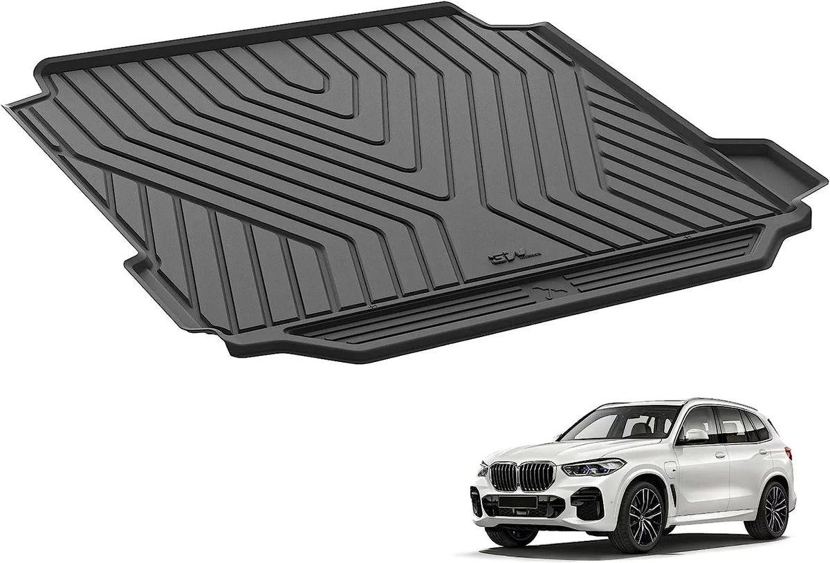 X5 Custom for Mat TPE Netting Heavy Black Fit (Not Fit X5 3W BMW Kit) Trunk Cargo Trunk Weather Liner with All TPE Duty BMW 2019-2024 Side Mats for and Liner Hybrid
