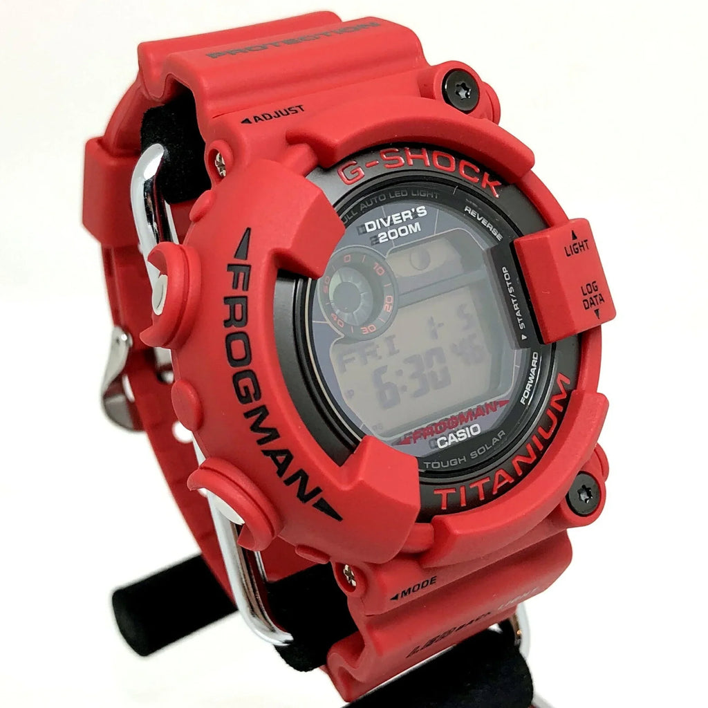 Tough Pre-Owned Anniversary Casio Digital Red Reprint Solar 30th Watch Model G-SHOCK FROGMAN ITWD1QAESCTM Men's CASIO GW-8230NT-4JR (Good)
