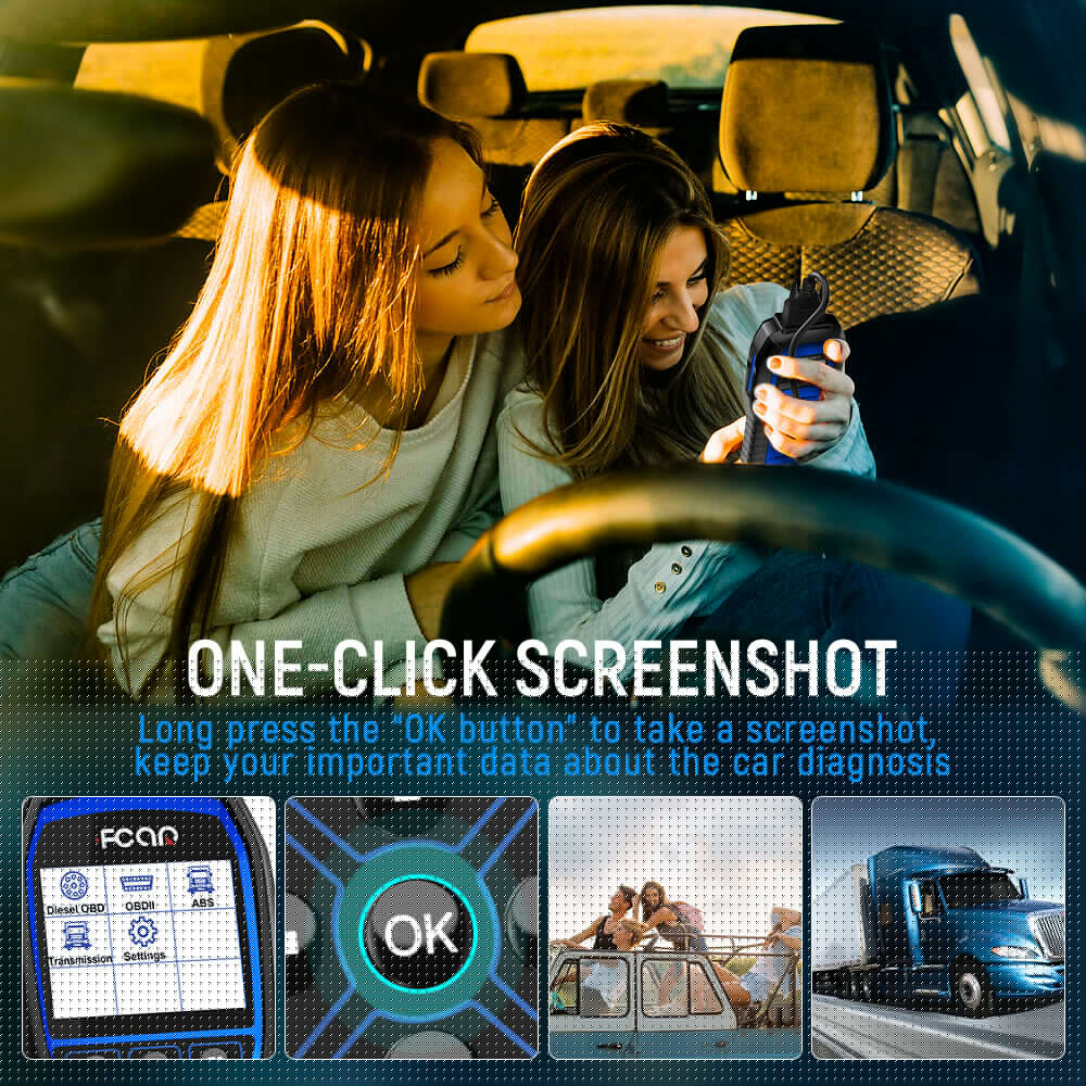 FCAR F507 Code Diesel Mack Truck Heavy Duty Tool Volvo ABS OBD2 Scanner Heavy Reader All fit Transmission Freightliner System All System for Scanner Scan
