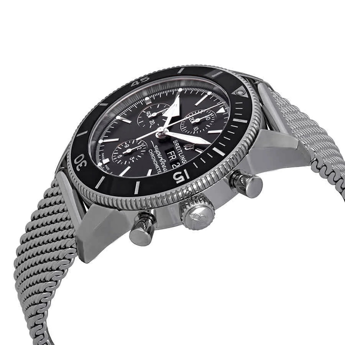 Breitling Black A13313121B1A1 Men's Heritage Superocean Automatic Chronograph II Watch Dial