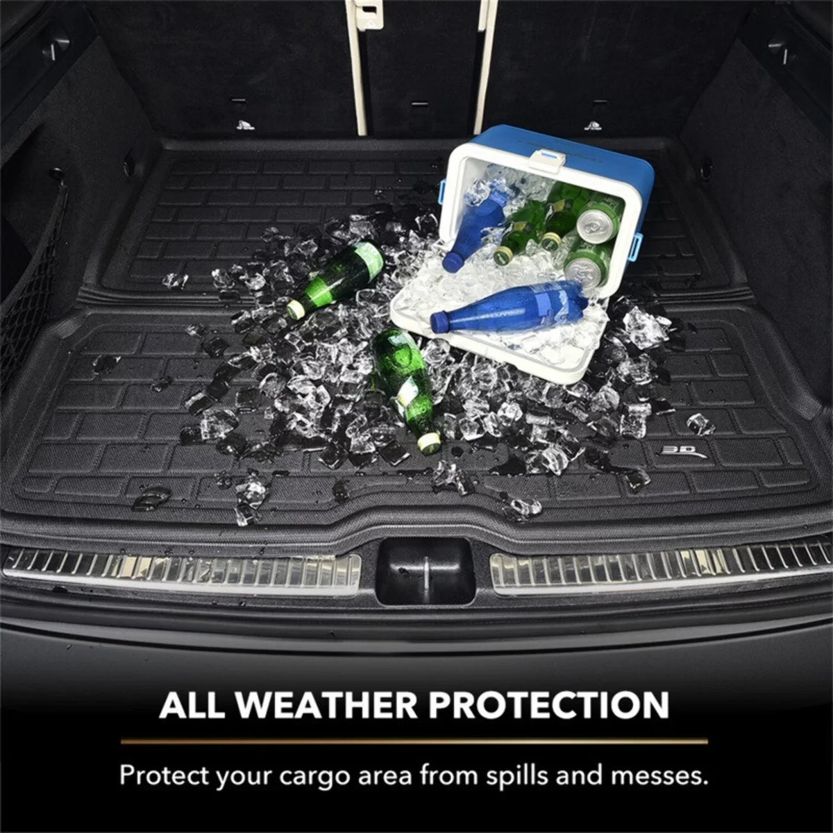TOYOTA with 3D Liner KAGU Cargo 2008-2013 Liner HIGHLANDER Cargo MAXpider compatible (BLACK) -