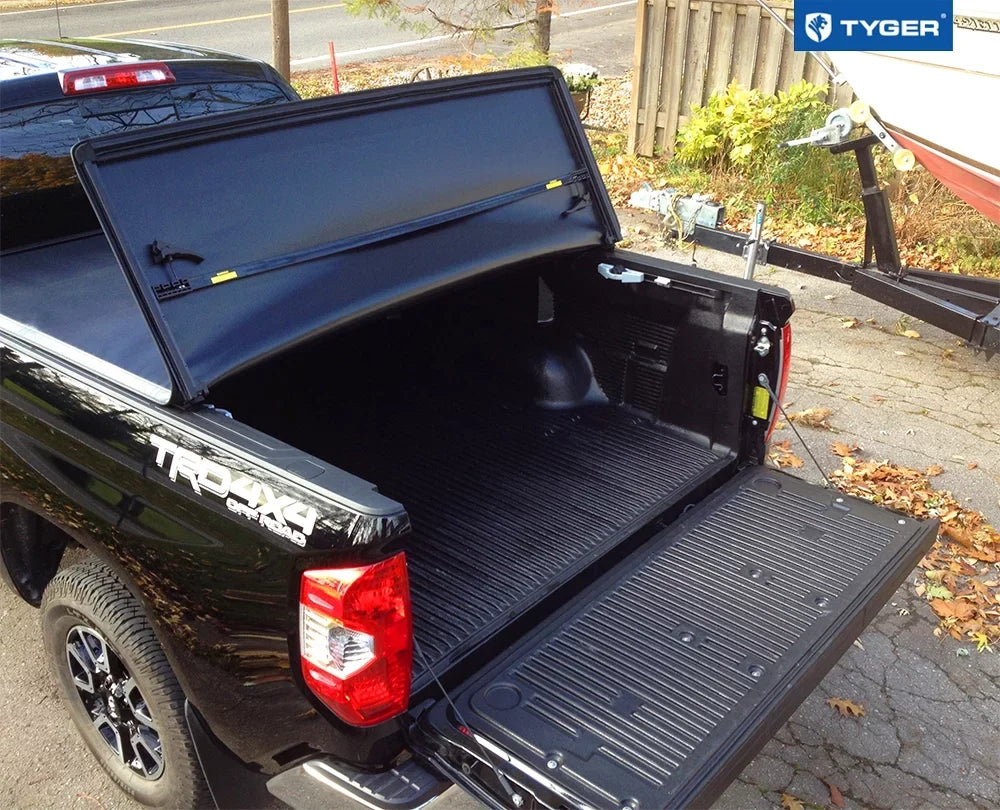 6.5' | TG-BC3T1033 Soft Tonneau | | with Toyota Tri-fold Tyger Auto Bed Bed Compatible T3 Truck Vinyl 2007-2013 Cover Tundra