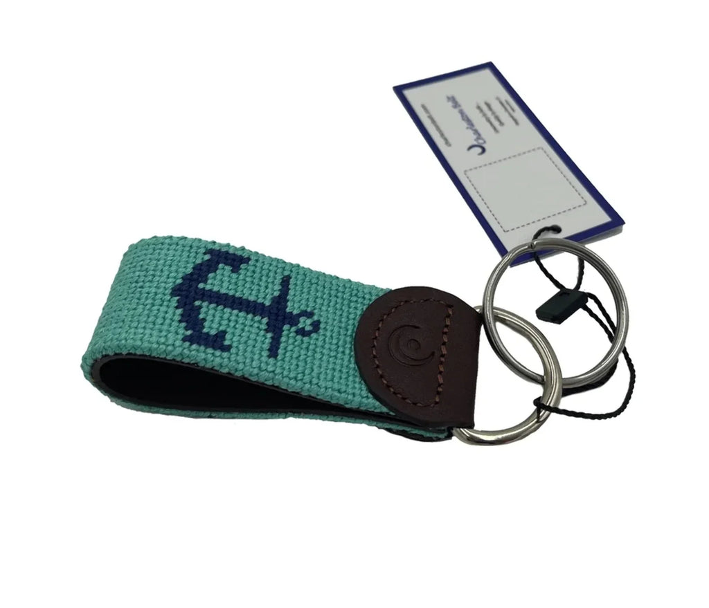Nautical - Wheel Key Anchor Fob and
