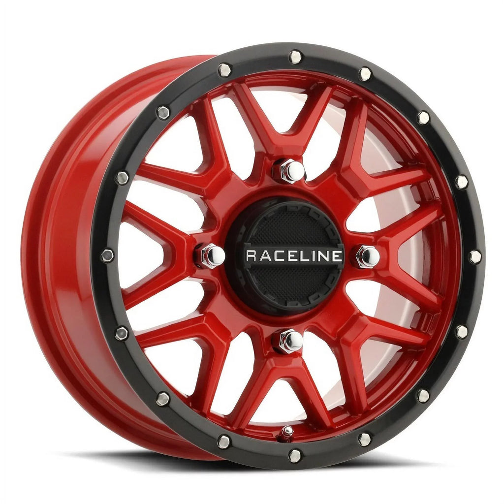 Wheels 28" 14" Krank Red Reptile FXT Mule Pro Tires Raceline Kawasaki