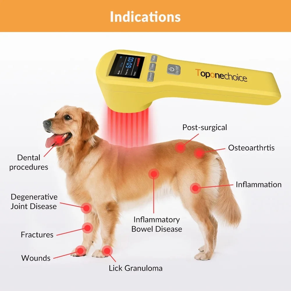 808nm,Cold Device,for Laser Toponechoice Animal,Handheld Pain Relief,for Dog 650nm Therapy Cat