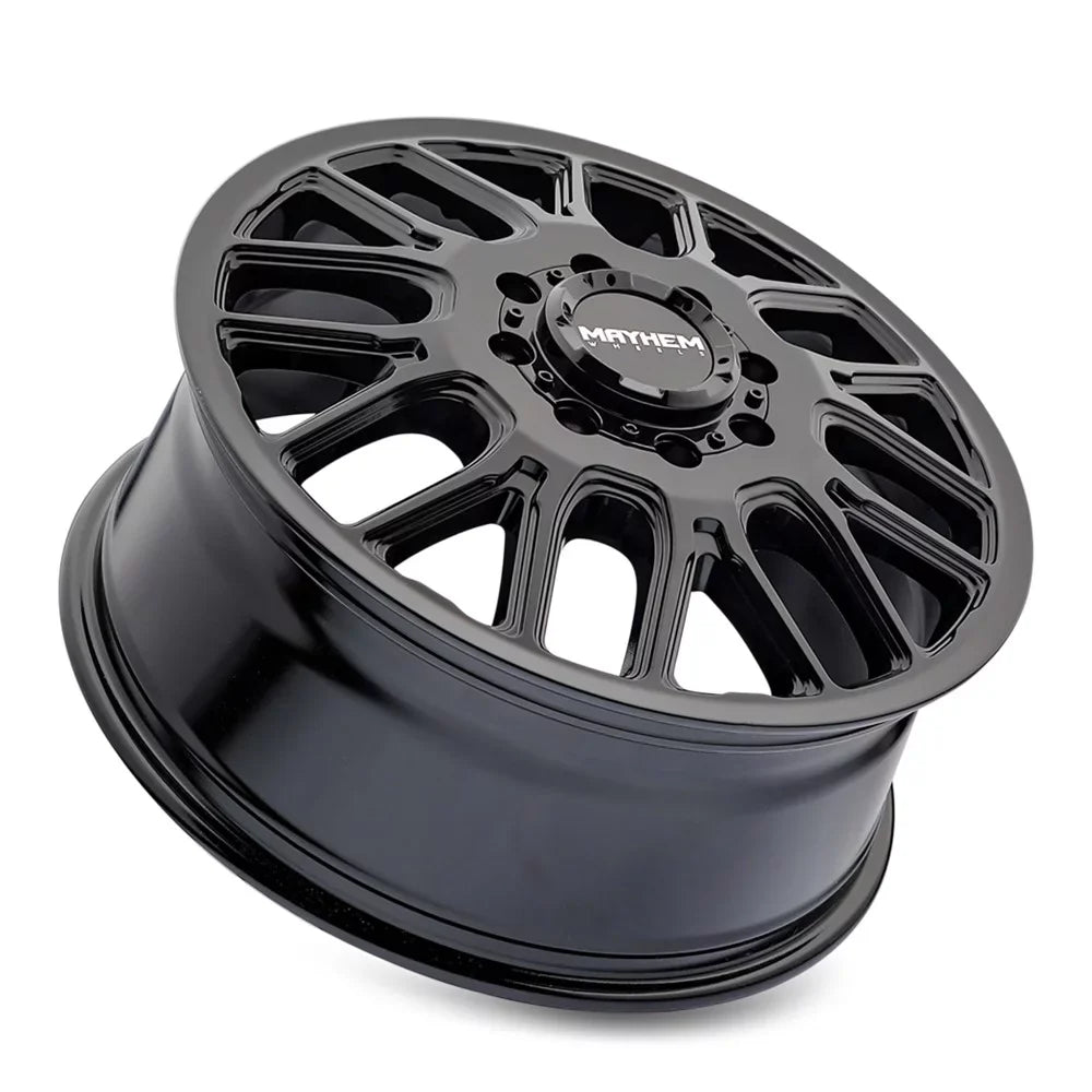 DUALLY Cogent Wheel FRONT (115mm) Mayhem Black Gloss 8x6.5 20x8.25