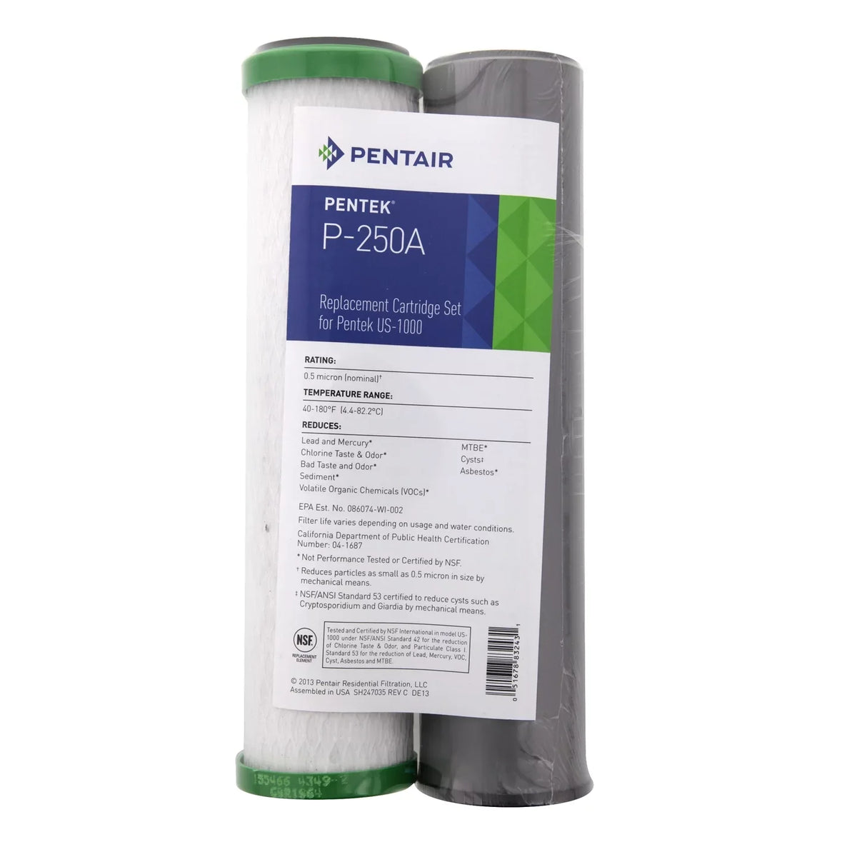 Water Pentek P-250A Filter Sink Set Under