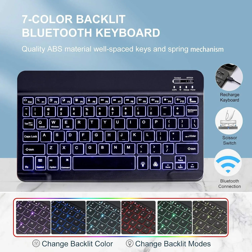 3rd (2017) for VOWUBO Case iPad Keyboard (2019), iPad Detachable Magnetically Air Gen 10.5" Pro 10.5"