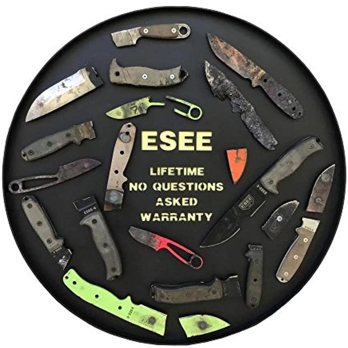 Blade 1095 Game Black Orange Knives Fixed & Steel Carbon ESEE Knife AGK-OR G10 Ashley