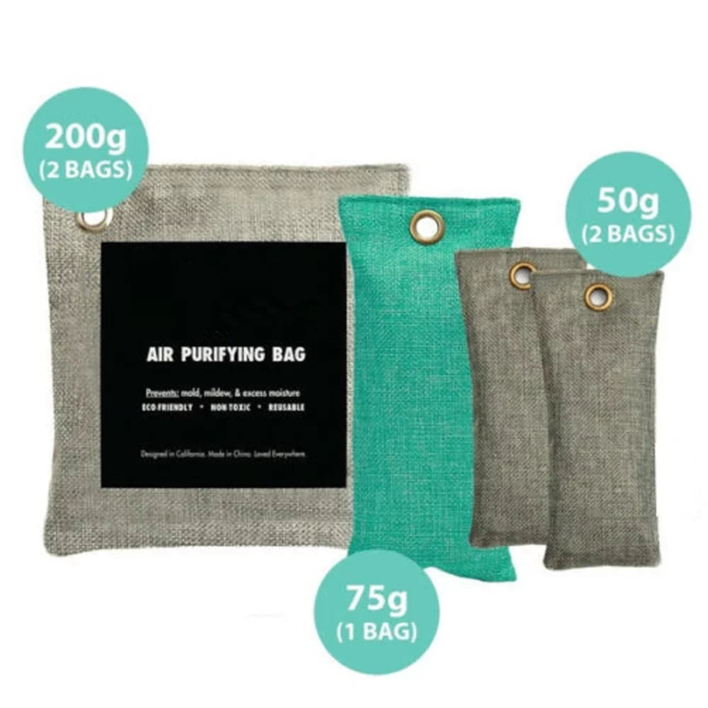 Air Odor Charcoal Bags Absorber Activated Charcoal 100pcs Bag Purifying Bamboo