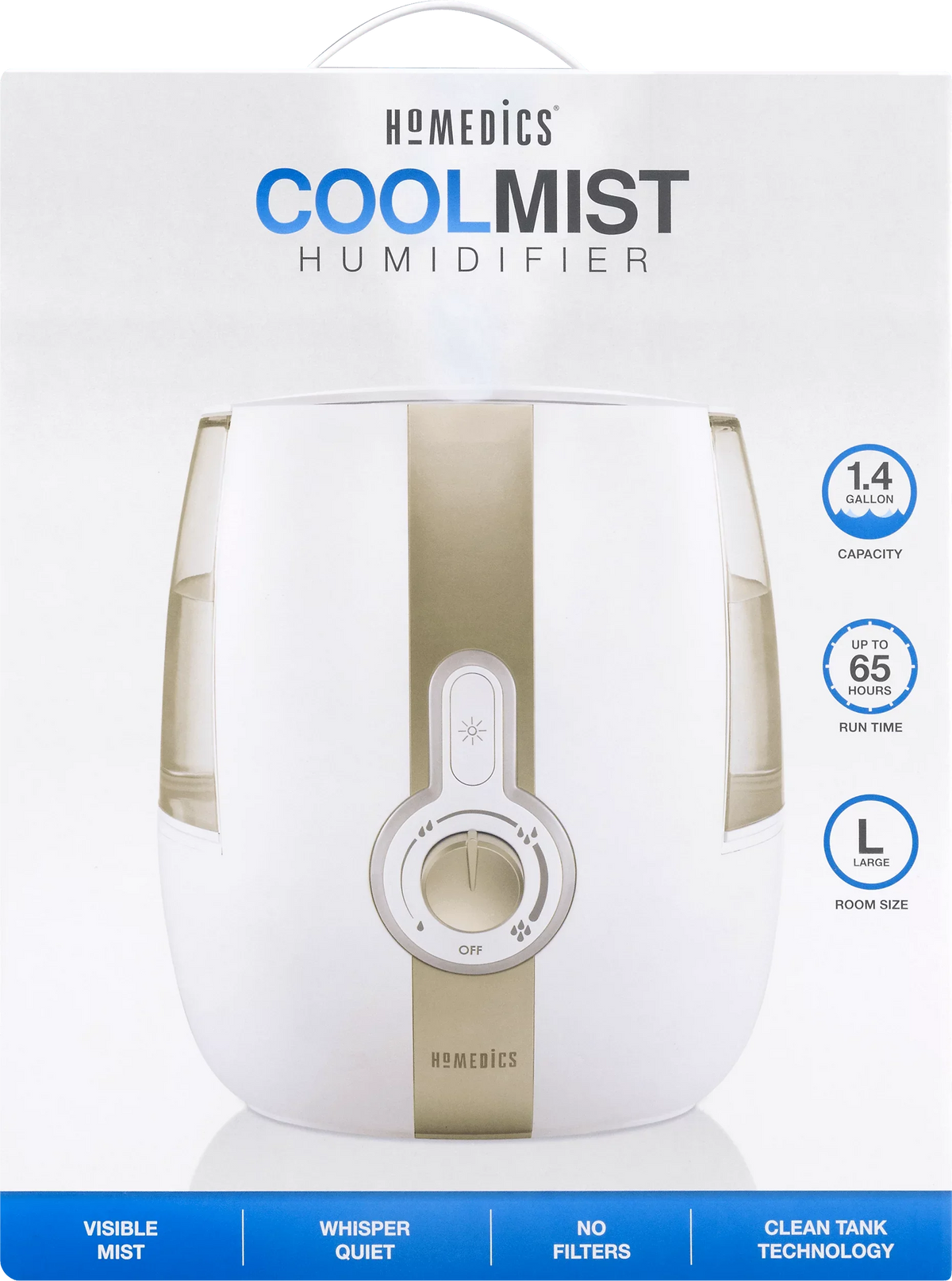 Cool HoMedics Mist UHE-CM65 Humidifier, Ultrasonic