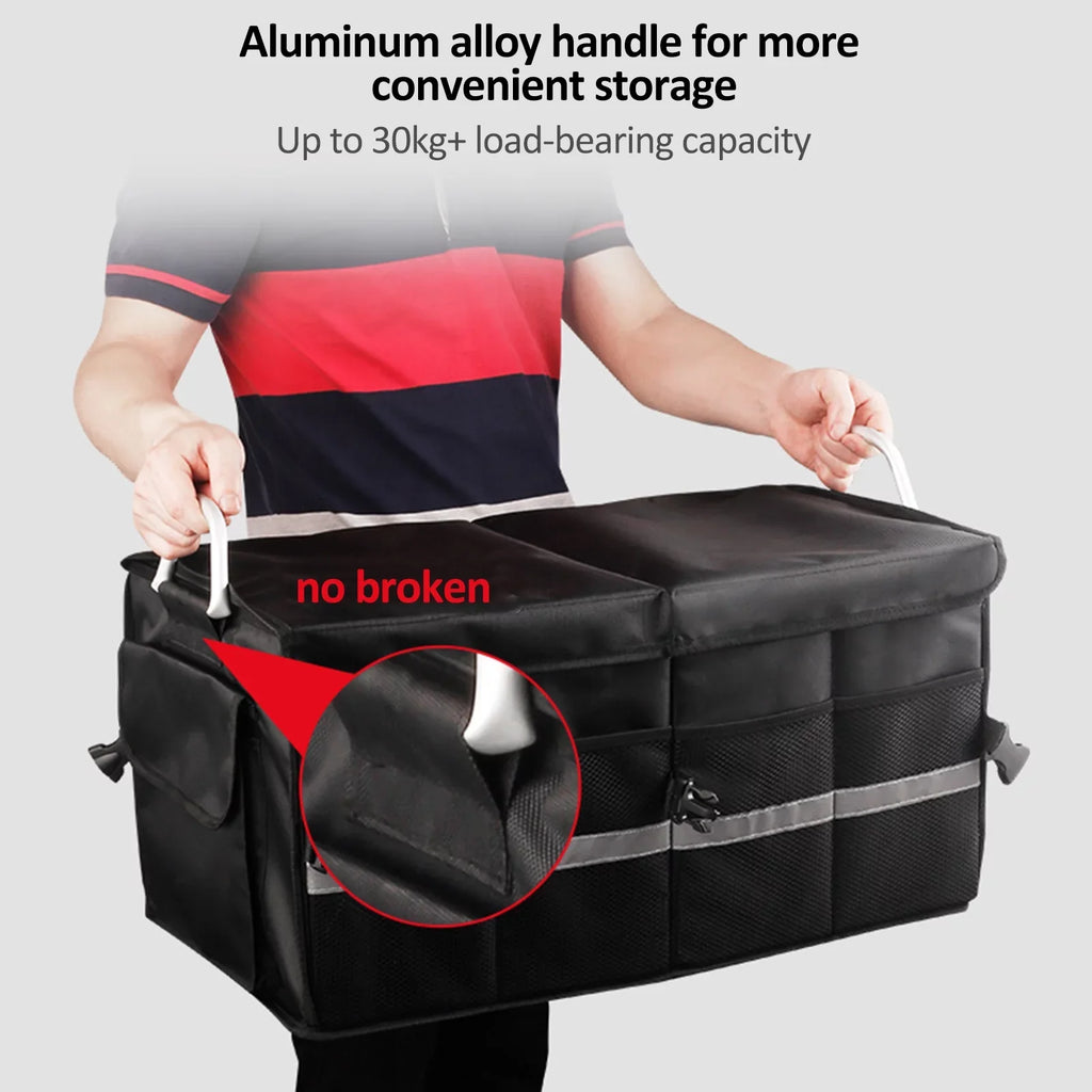 Strip, Box, Storage Trunk Cloth, 28L Organizer, Car Oxford Car Folding Reflective