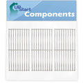 for Parts Charmglow BBQ Barbeque Grill Grid 3/4" 17 Grates - 3-Pack Compatible Cooking Replacement 810-8410-F