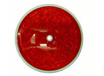 (300 Pack) Cortina 13-099-32 Center 3-3/8" Hole Red - Reflector Mount - Dia.