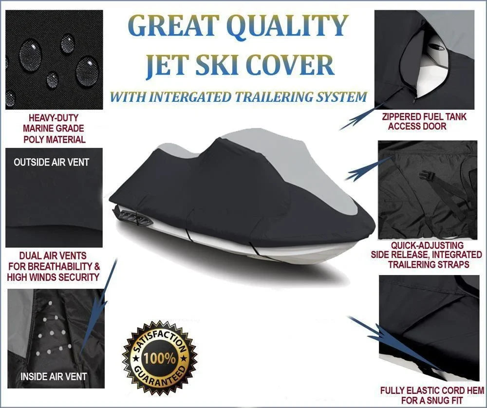 2019 HEAVY-DUTY COVER SUPER 2020 STX-15F 2018 Compatible SKI JET Kawasaki for