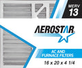 16x20x4 Replacement 1/4 Air Carrier 13, 1/4, Pleated 2 16x20x4 Filter, Box Aerostar MERV of