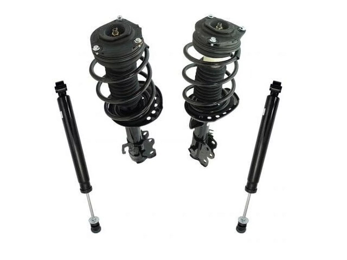 Front Strut 4 1.8L Spring 2013 Nissan with 2018 4-Cylinder and - Piece 2015 2014 2016 Shock Coil Sentra Kit - Rear and - 2017 Compatible