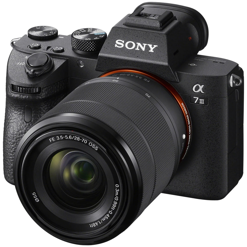Creator Kit Bundle Backpack Full OSS ILCE-7M3K/B Body Content with Gear a7 External Deco Charger Mirrorless Sony F3.5-5.6 Lens 64GB with Card Battery Photography 28-70mm Double + III Camera Frame +
