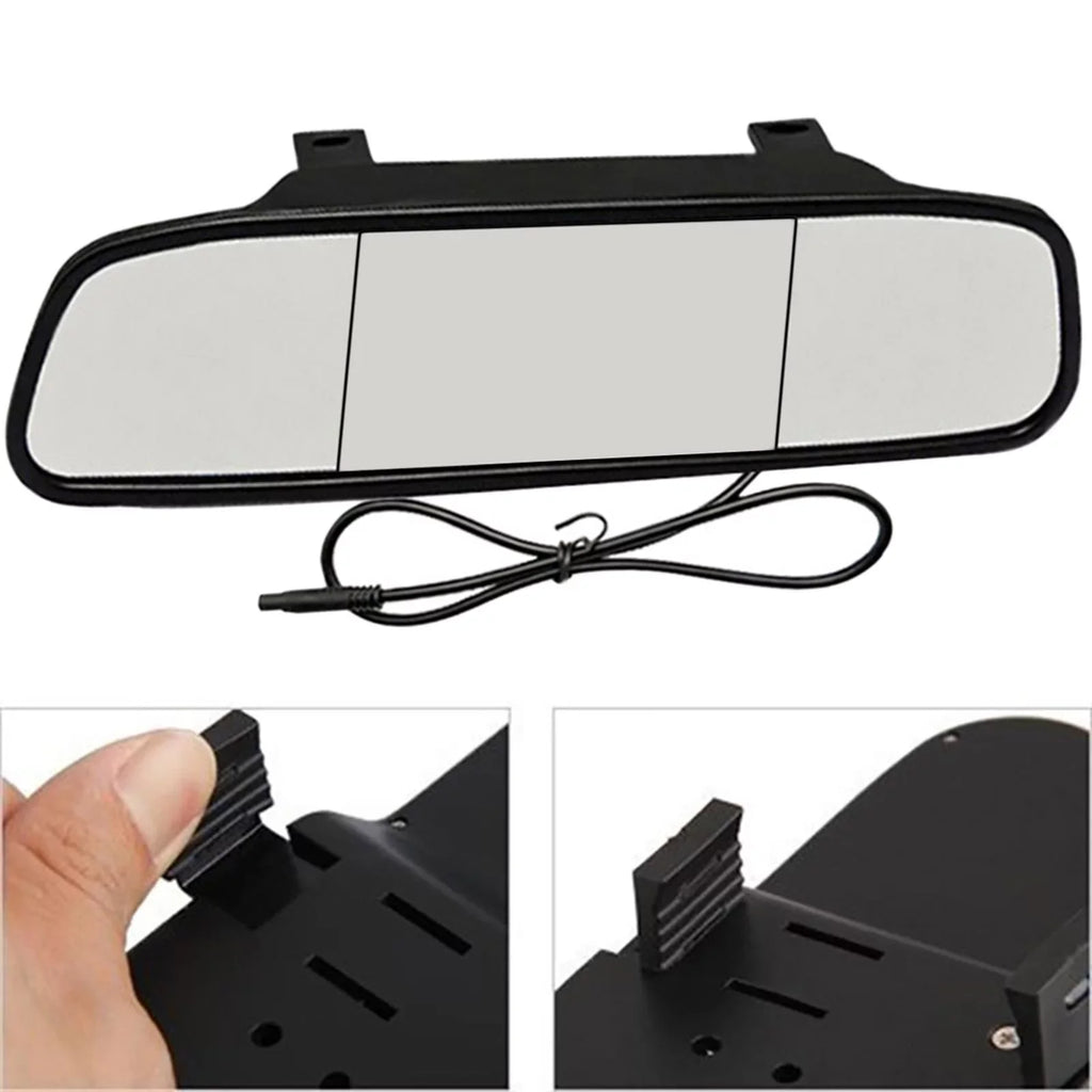 5 Car Rearview Monitor with Camera Inch Auto Display Reversing Mirror Video