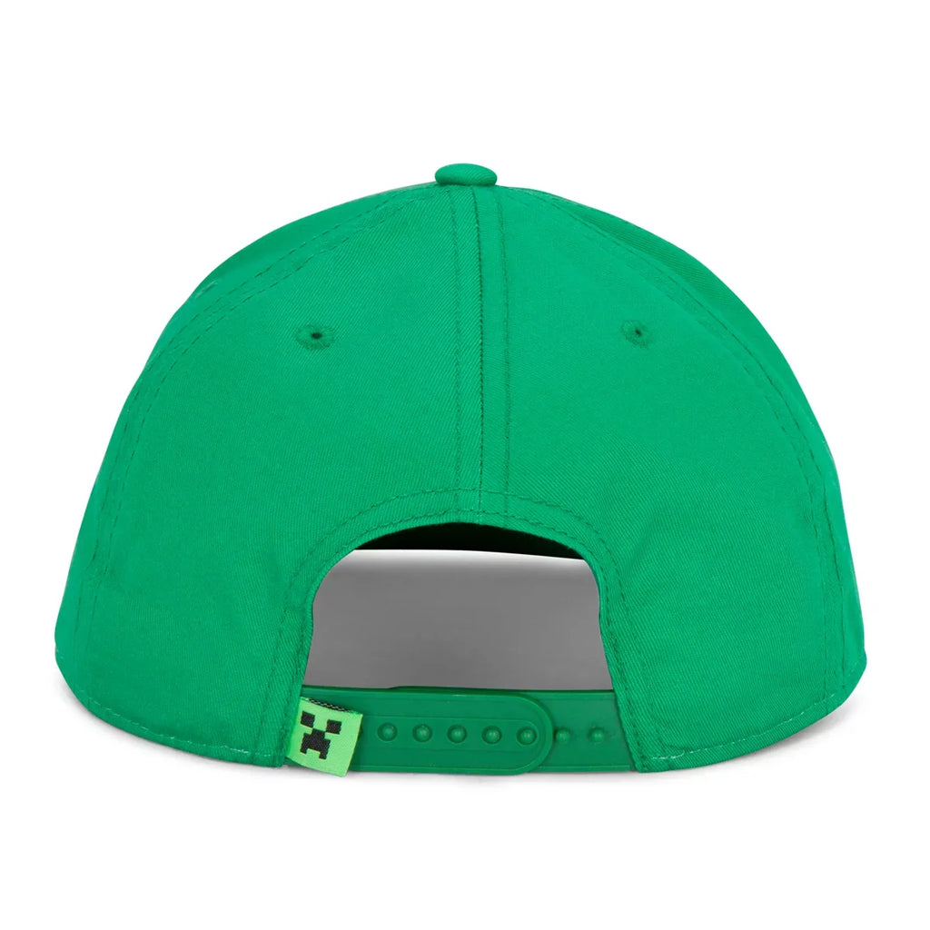 One - Snapback for Green Mob, Creeper Boys Face Youth Size Baseball Minecraft or Girls Hat