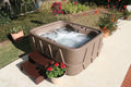 AR-400 Hot Aquarest Jacuzzi® - Powered 20 Tub w/LED 4- Spas Person Jet- Select waterfall Brownstone Plug and Play - By