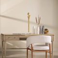 28" Stylized Taylor on Marble Jennifer Gold Decorative White Marble and Base, Roman Home Bust White