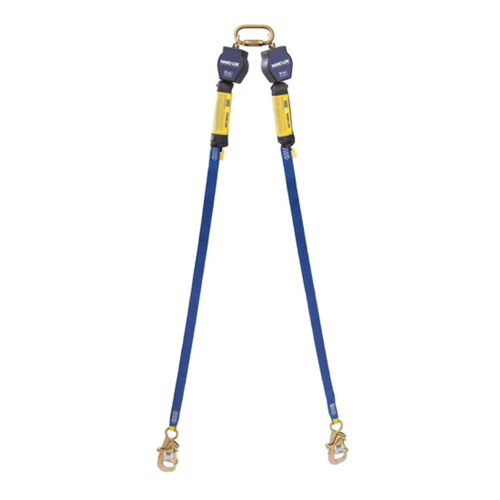 Nano-Lok™ 9 Retracting Connect ft. Lifeline, Quick 3M™ Self Web DBI-SALA® 3101374, (2.7m) Tie-Back Twin-Leg