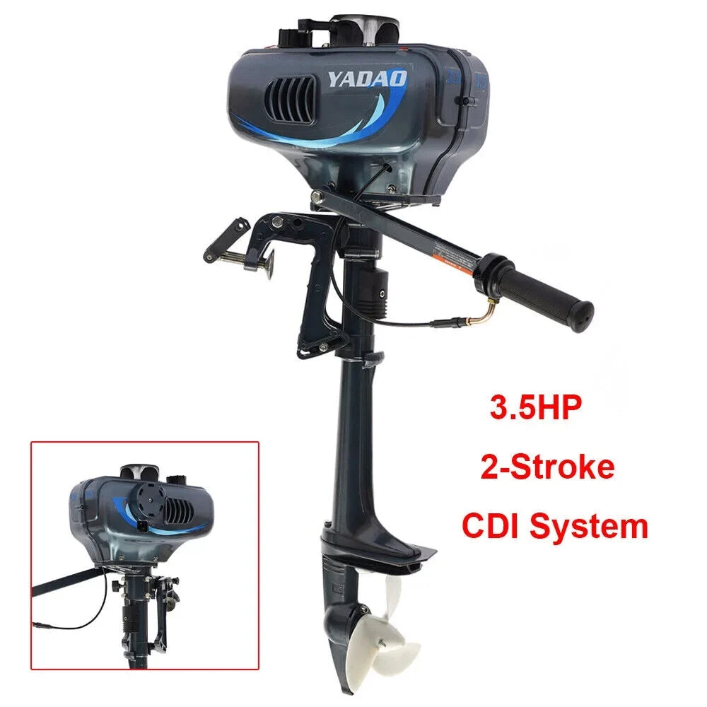 HP Water Engine Boat 3.5 Boat Motor Fishing Engine 2-Stroke with System Cooling Outboard