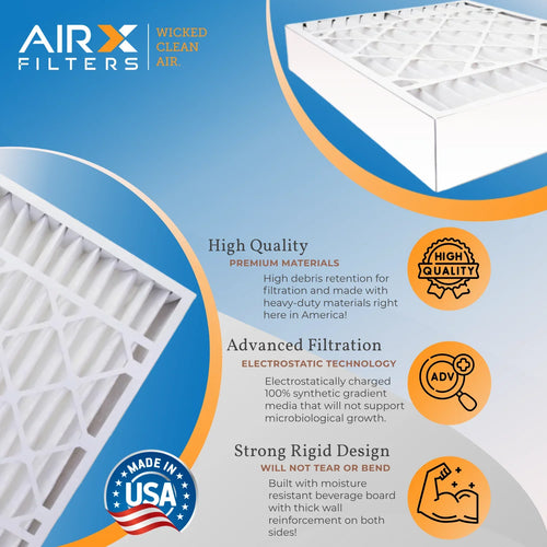 & MPR Single Furnace FILTERS MERV 16x28x6 1000, CLEAN 7 Filter Filter Air 11 FPR to Filter AIRX by with MPR 1 Comparable 401 Made USA Premium 16x28x6 AIR. Compatible 1200 Aprilaire WICKED