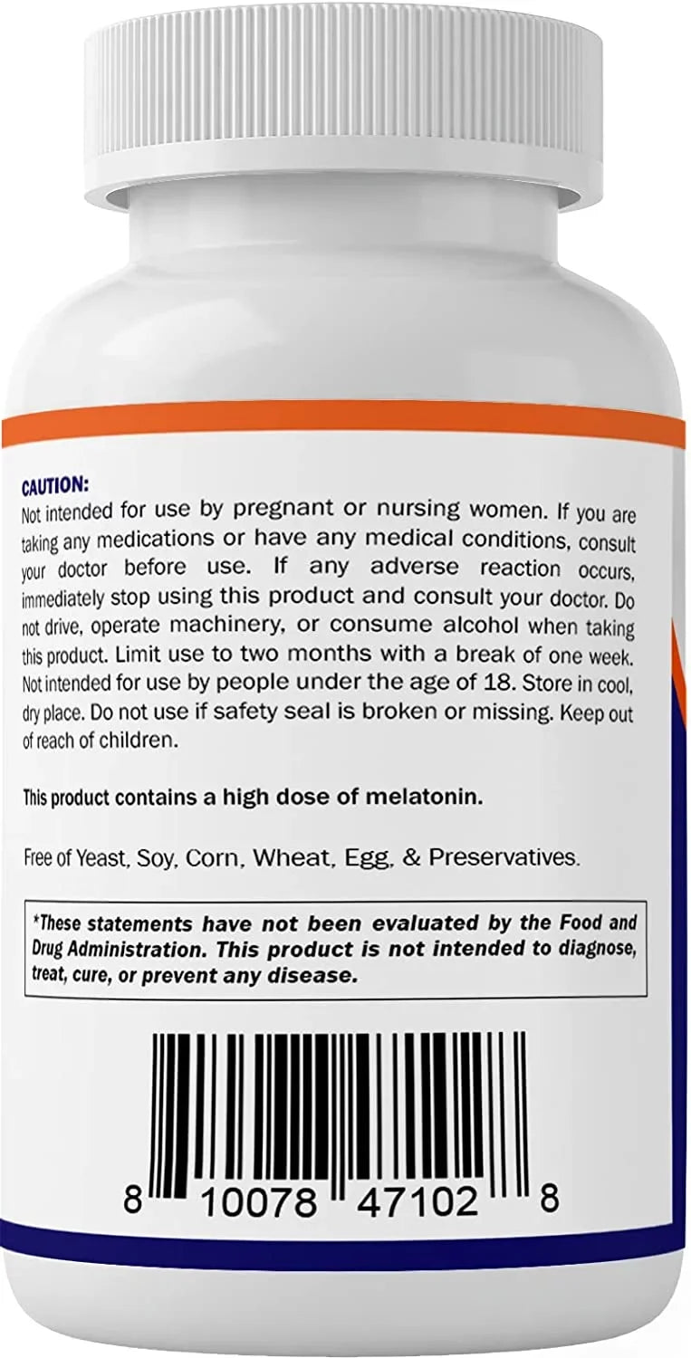 Tablets 60 Melatonin Non-GMO, Non-Habit (2 Flavor Berry Forming Tablets Gluten Vegan Dissolve Bottles) Natural - Fast Free Vitamatic 60mg - -