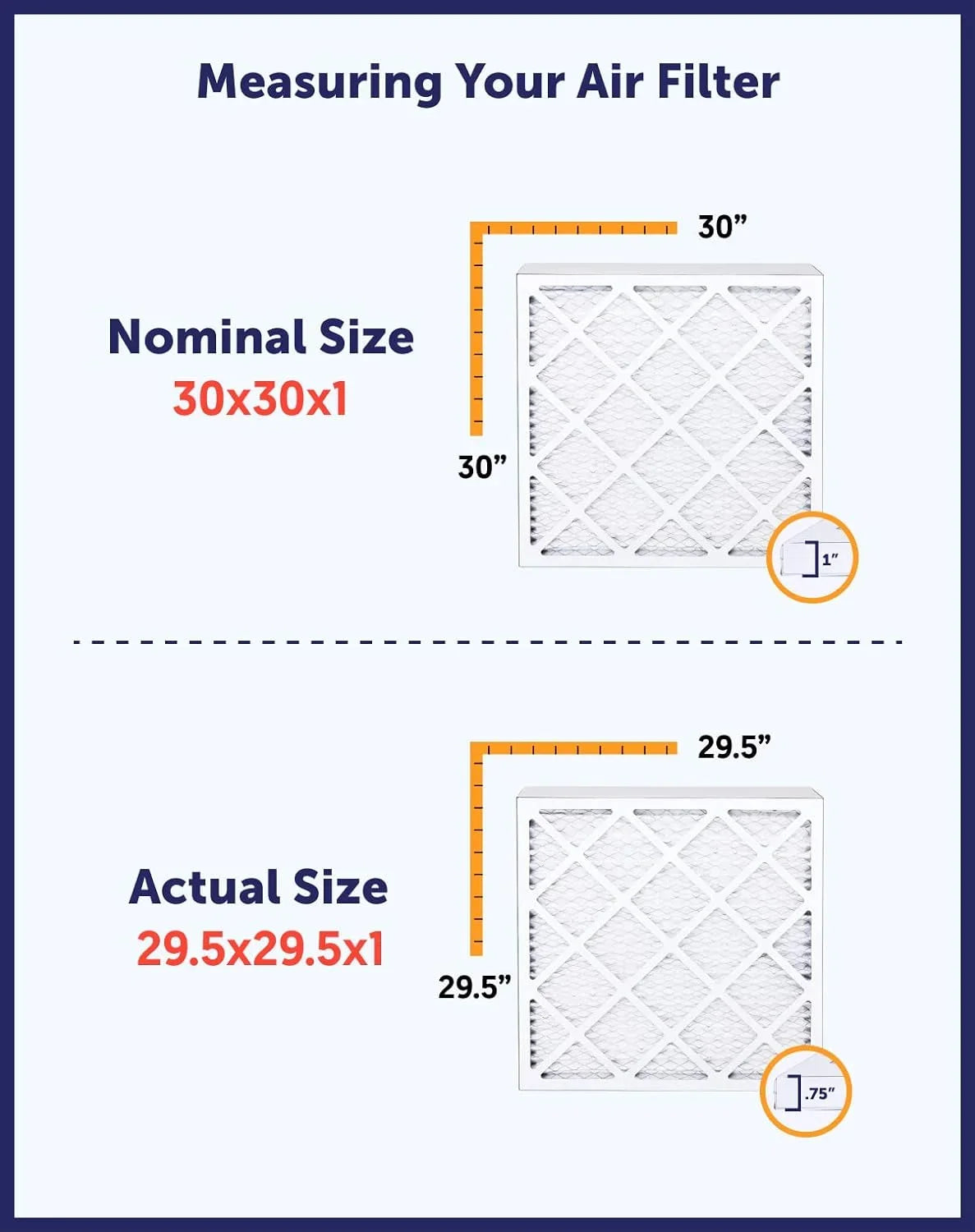43 Filter | Filters 26x43x1a | 4-PACK MERV MADE IN Air Size: 8 Filter HVAC A/C Actual USA | 26 King x Pleated Furnace x | .75"