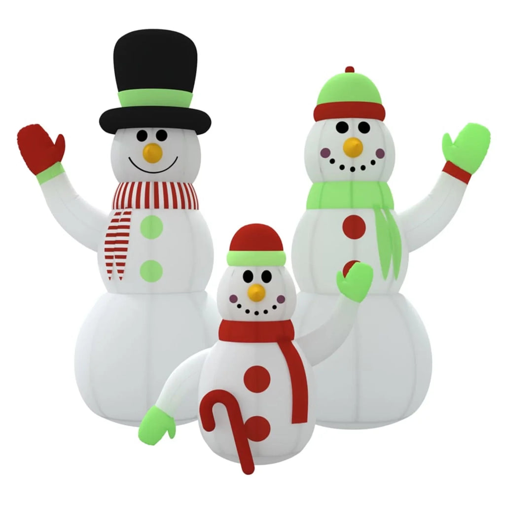 LEDs Inflatable ft 12 Family Aibecy with Snowman