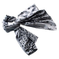 Elegant Design Blancho Delicately Soft Scarf/Wrap/Shawl(Large) Leopard Silk Silver
