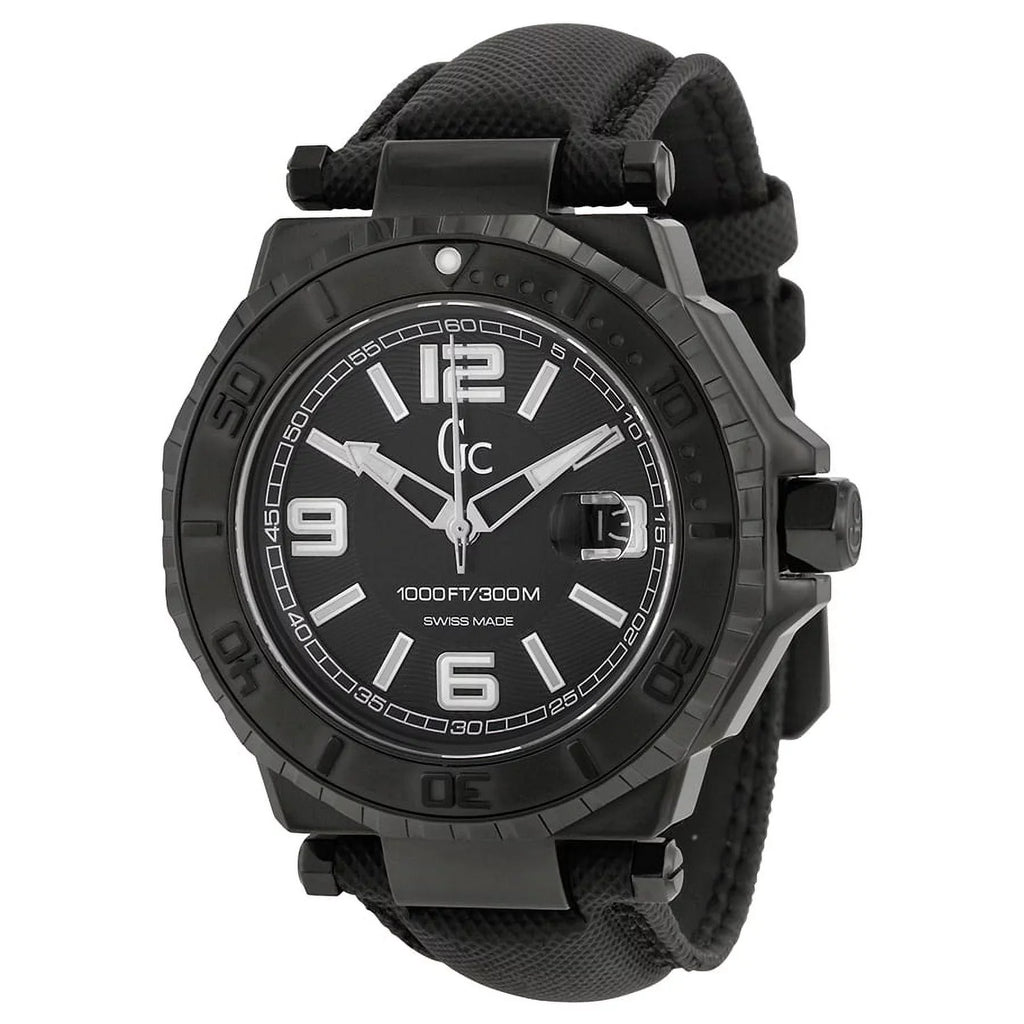 Dial X79011G2S Guess Watch GC-3 White Mens Black Accent Collection