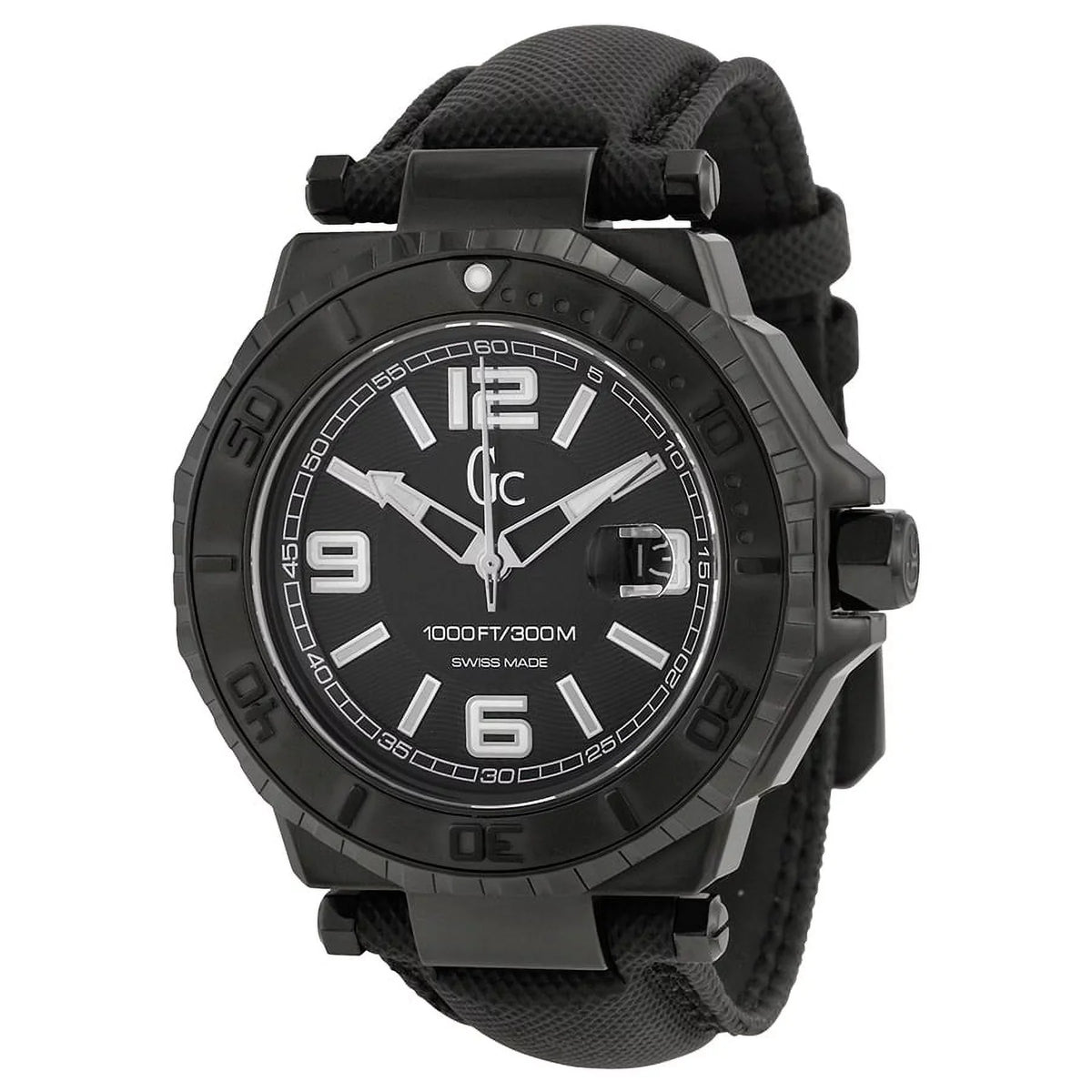 Dial X79011G2S Guess Watch GC-3 White Mens Black Accent Collection