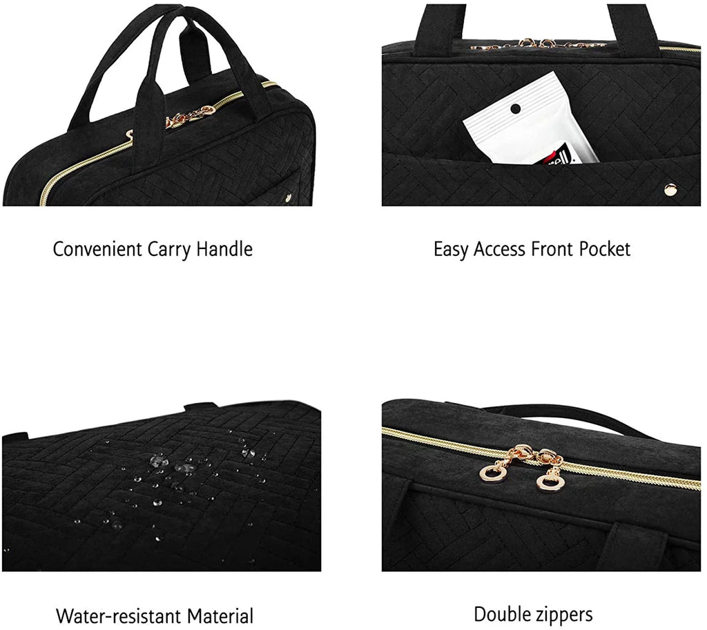 Hook, Travel for Accessories, Bag Shampoo, Cosmetic Makeup Full Organizer with Toiletry Bag Container, Hanging Travel Toiletries Water-resistant Bag Sized