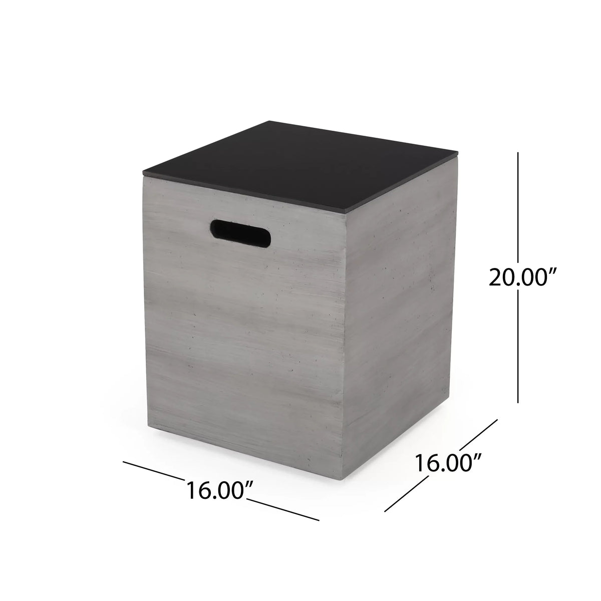 Sectional Gray, Black, Acacia 8 Gray, Gloss Sofa Fire Seater Set Pit Kolten Modern Holder, Wood and Outdoor Tank with Dark