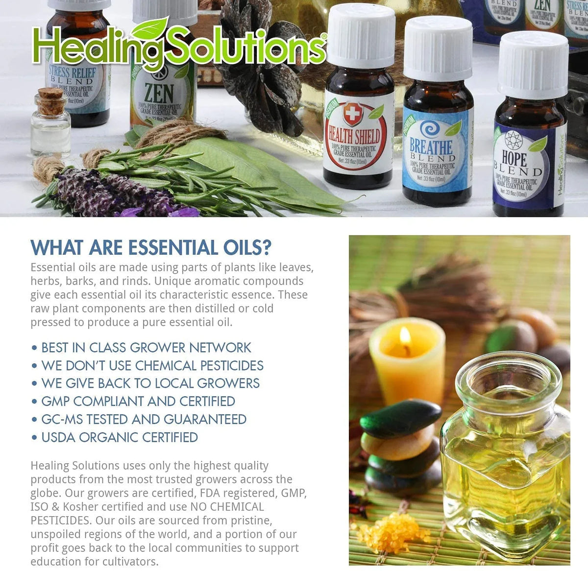 Pure Oil - Blend Therapeutic Essential Breathe Blend 30ml 100% - Oil Grade Breathe