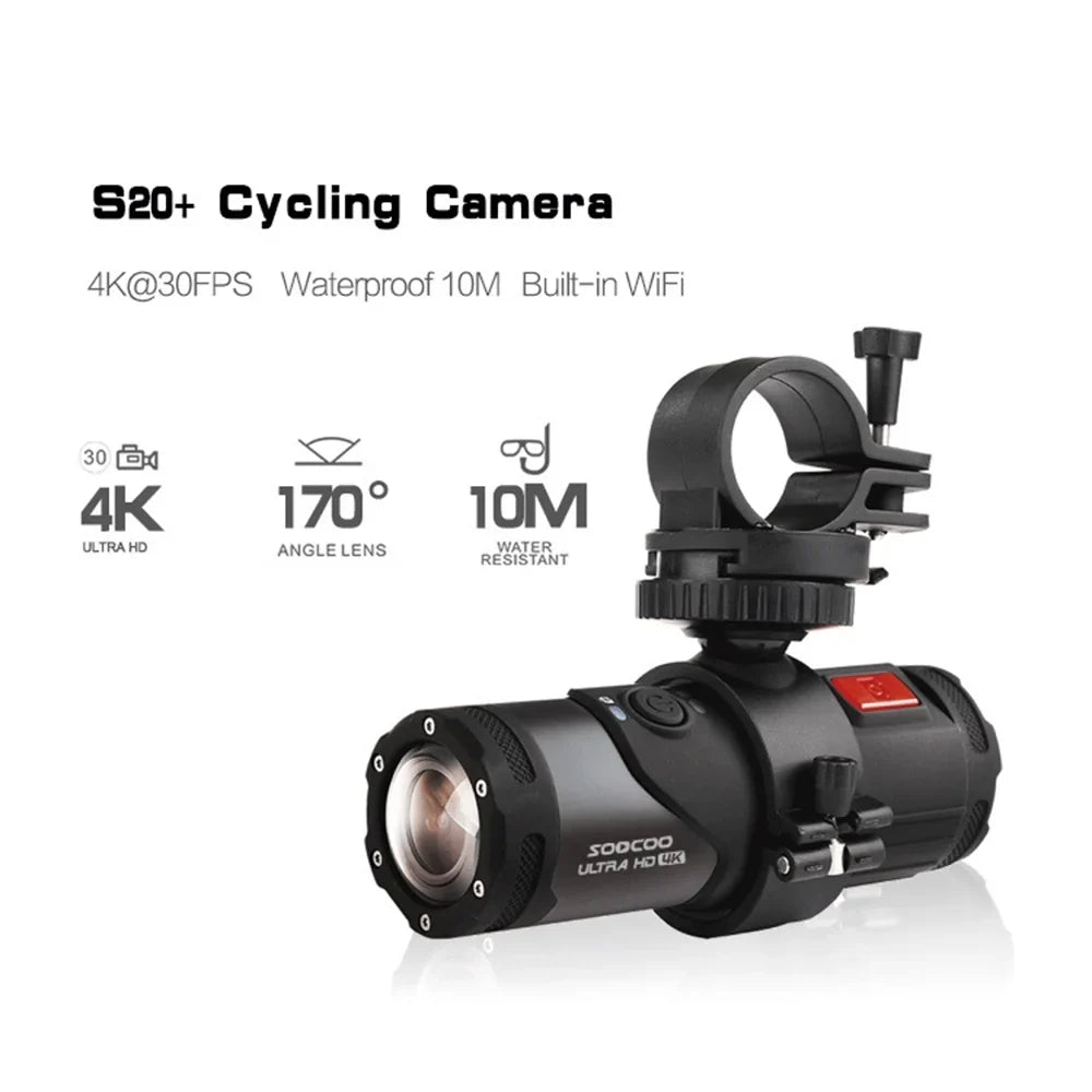 Helmet SOOCOO WiFi 4K mounted Head Camera APP Waterproof Camera,