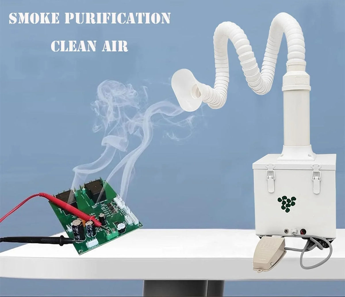 Smoke Purifier Welding Portable Purifier Foot 12V with Smoke Dry Welding Extractor Switch Fume