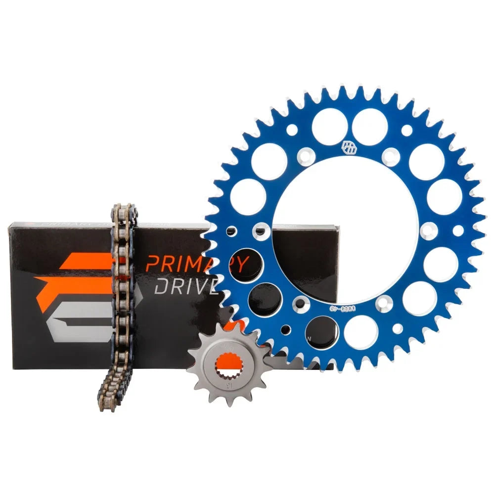 YZ125X 2020-2022 Kit Alloy For Sprocket Rear O-Ring Drive Chain Primary Blue & YAMAHA