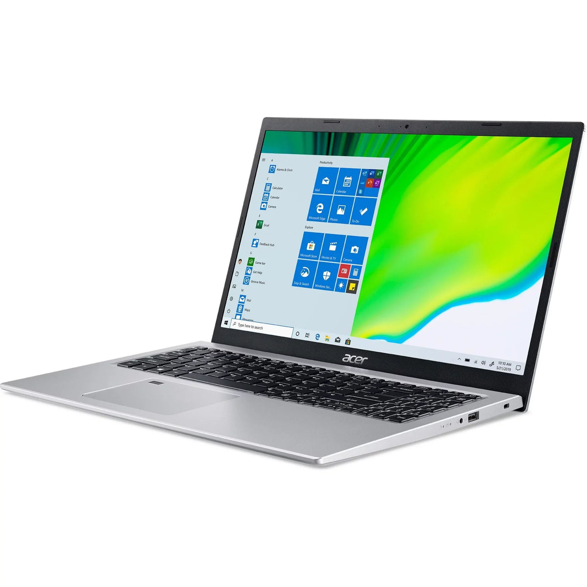 Full Intel Core i7-1165G7, Aspire i7 15.6" 10 Windows HD SSD, 512GB A515-56T-77S8 Touchscreen Laptop, Home, 5 Acer