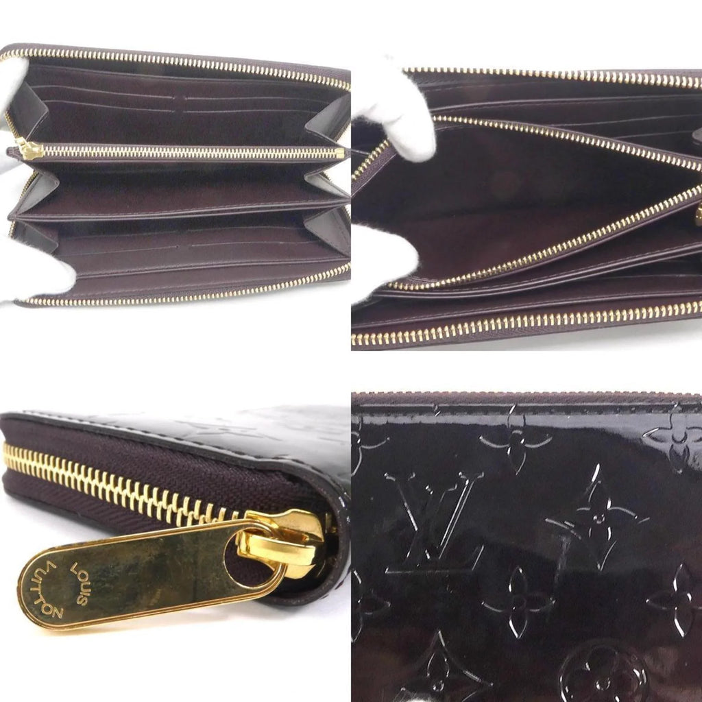 Long Pre-Owned Zipper LOUIS VUITTON Amaranto Monogram (Good) Wallet Zippy M93522 Round Verni Louis Vuitton Unisex