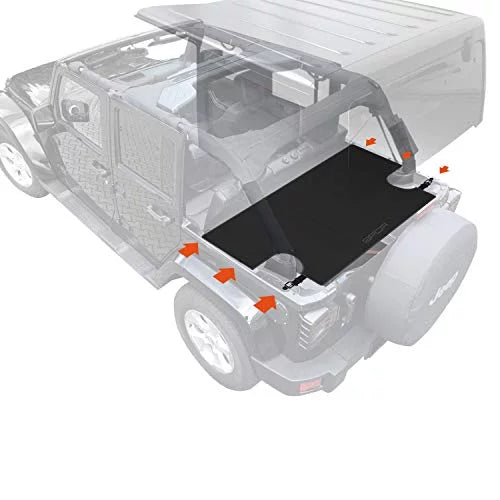 Rubicon/ LITE Unlimited Wrangler Cover (UPGRADED) models JK Sport/ 4DR 2007-2018 for Freedom PLUS GPCA Cargo Sahara/